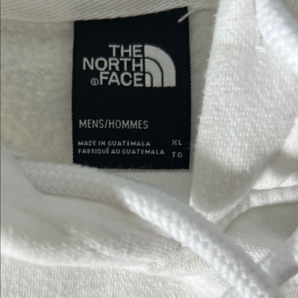 The North Face White Hoodie with Black Logo - Picture 2 of 3